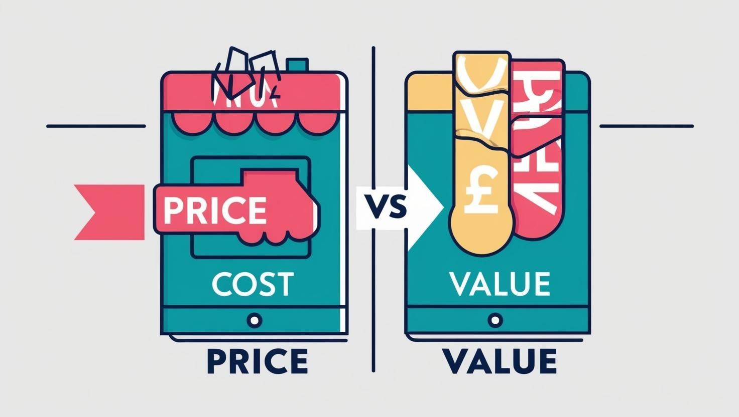 Affordable, showing the difference between price and value.
