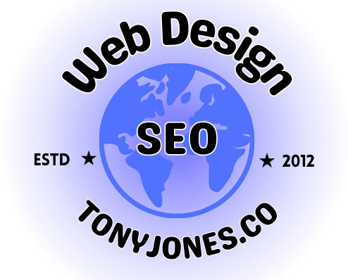 A logo for tony jones & co. specialist website services