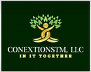 Logo: Gold human-tree figure with green leaves above. 