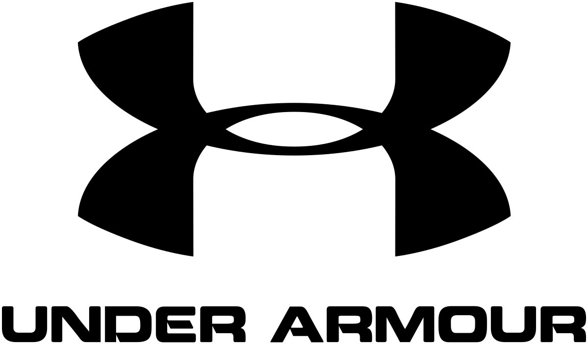 A black and white under armour logo on a white background.