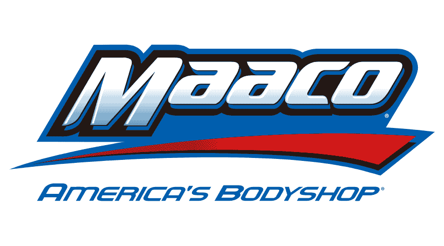 The logo for maaco america 's body shop