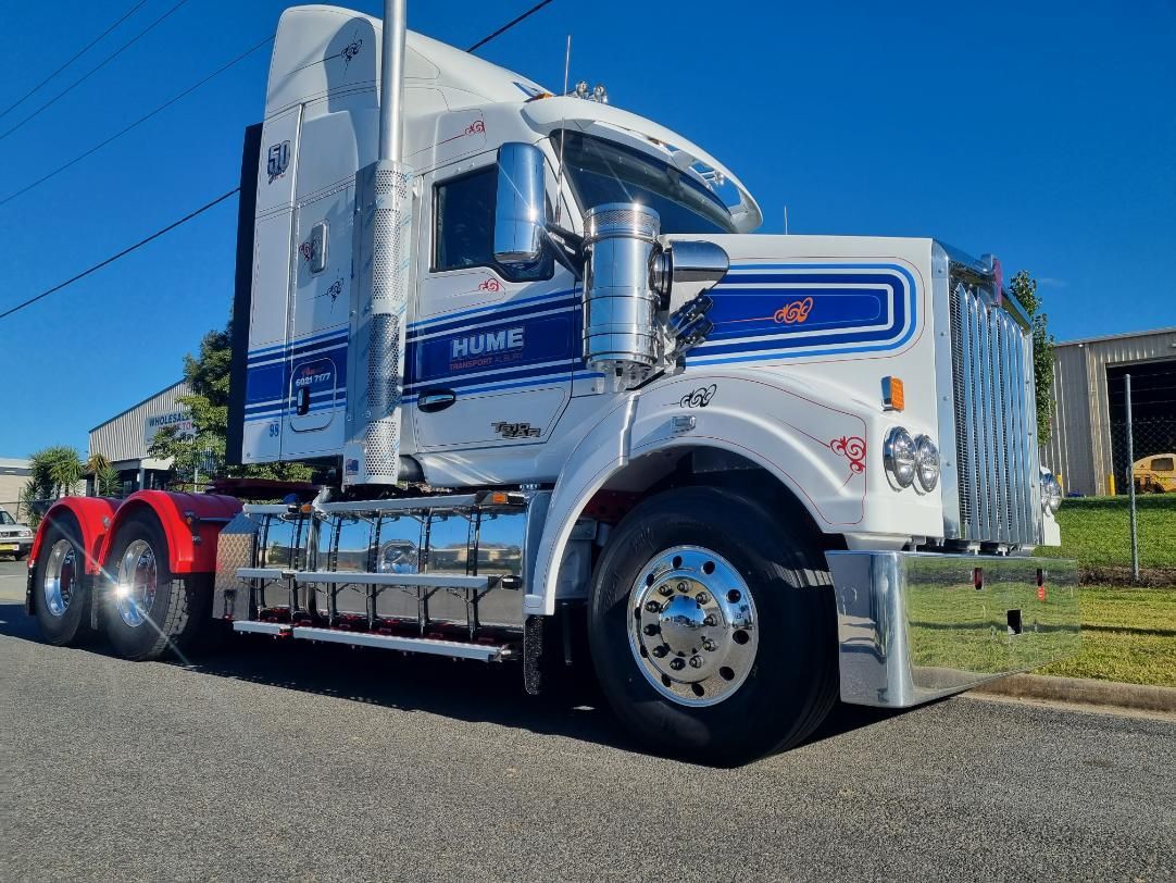A Blue Hot Wheels Truck is Parked in a Garage — Robinsons Sign Makers in Canberra, ACT