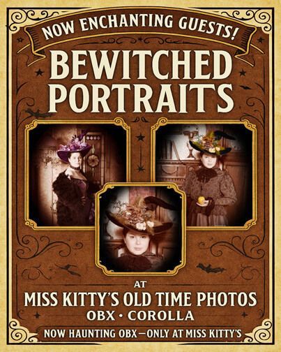Sales ad for Bewitched Portraits at Miss Kitty's Old Time Photos and Gifts