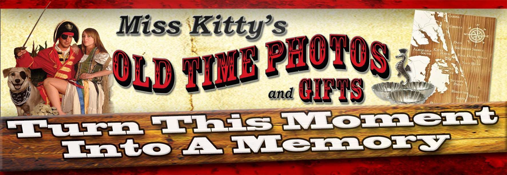 miss kitty 's old time photos and gifts turn this moment into a memory