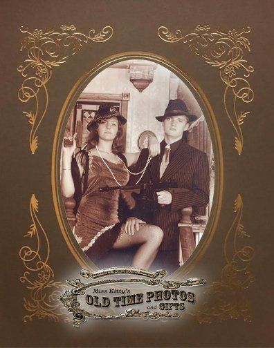 an old time photo of a man and a woman - Miss Kitty's Old Time Photos and Gifts    Corolla Outer Banks NC