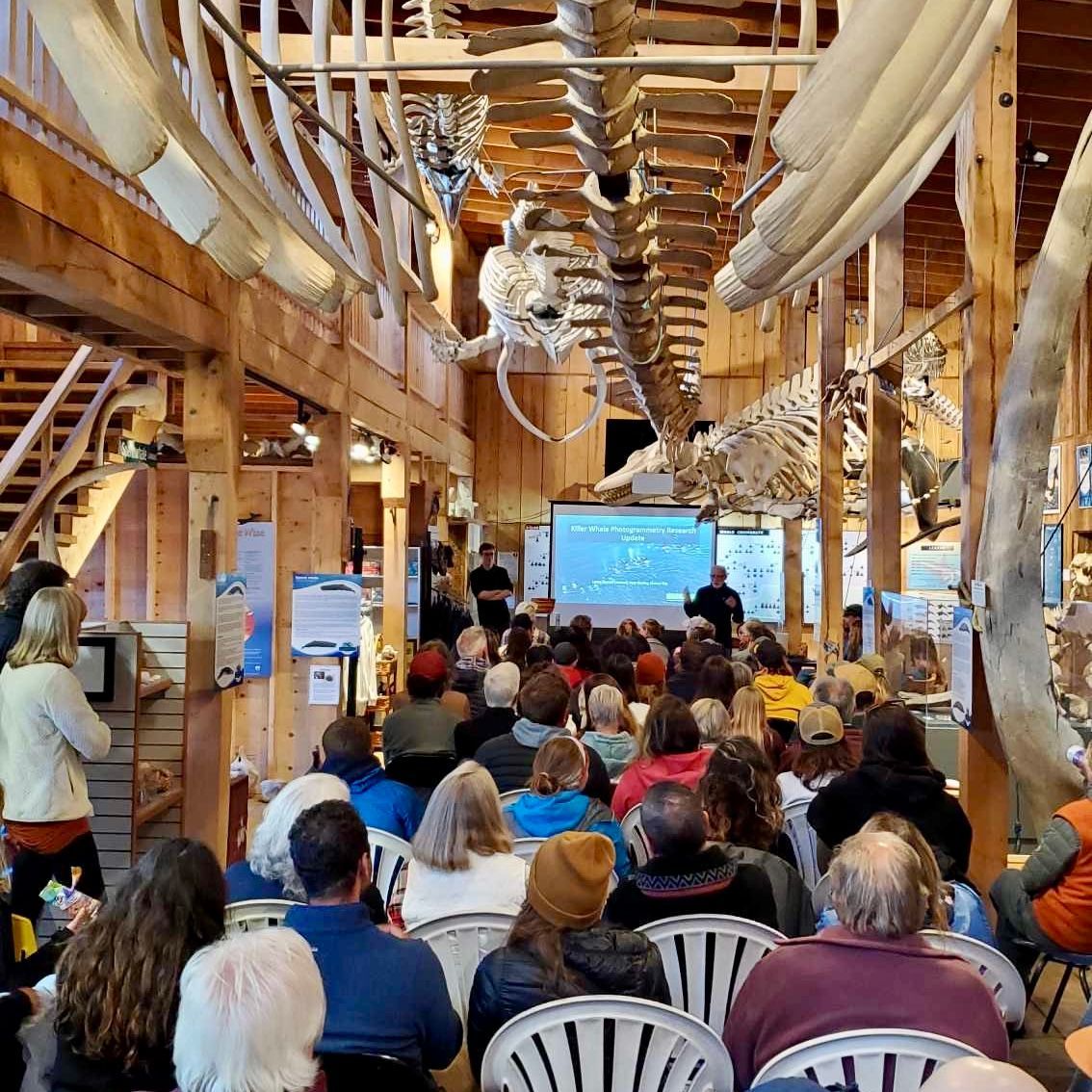 Full house at the WIC for a research presentation by the Raincoast Conservation Foundation.
