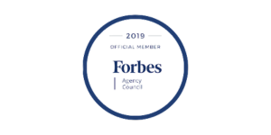 Forbes Agency Council Official Member badge, 2019.