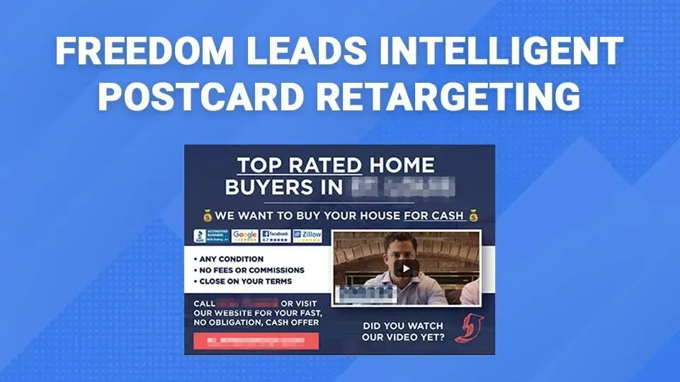 A postcard that says freedom leads intelligent postcard retargeting
