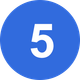 White number 5 on a blue circle.