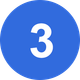 White number 3 inside a blue circle.