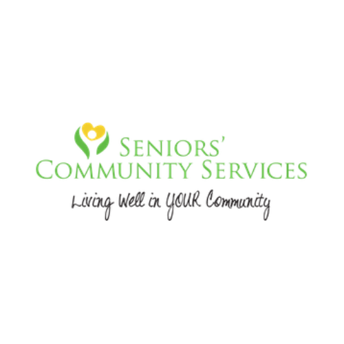 A logo for seniors community services living well in your community