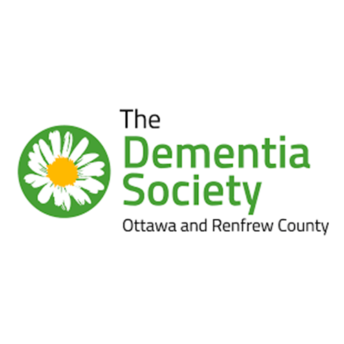 The logo for the dementia society ottawa and renfrew county