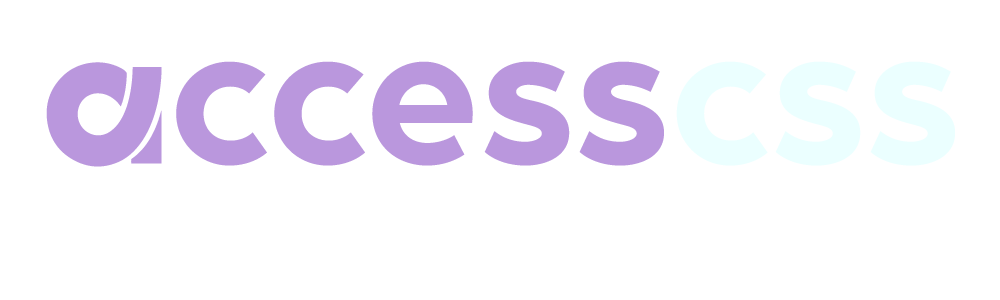 white logo for accesscss