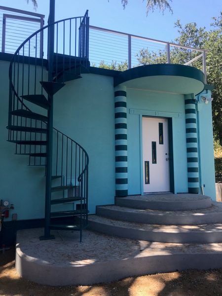 House with front stair — La Selva Beach, CA — J's Custom Painting