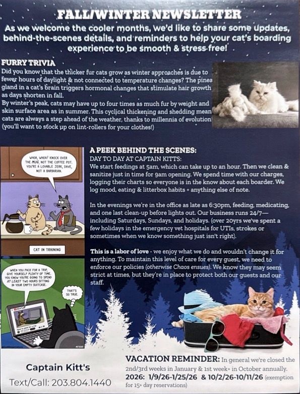 page 1 of newsletter