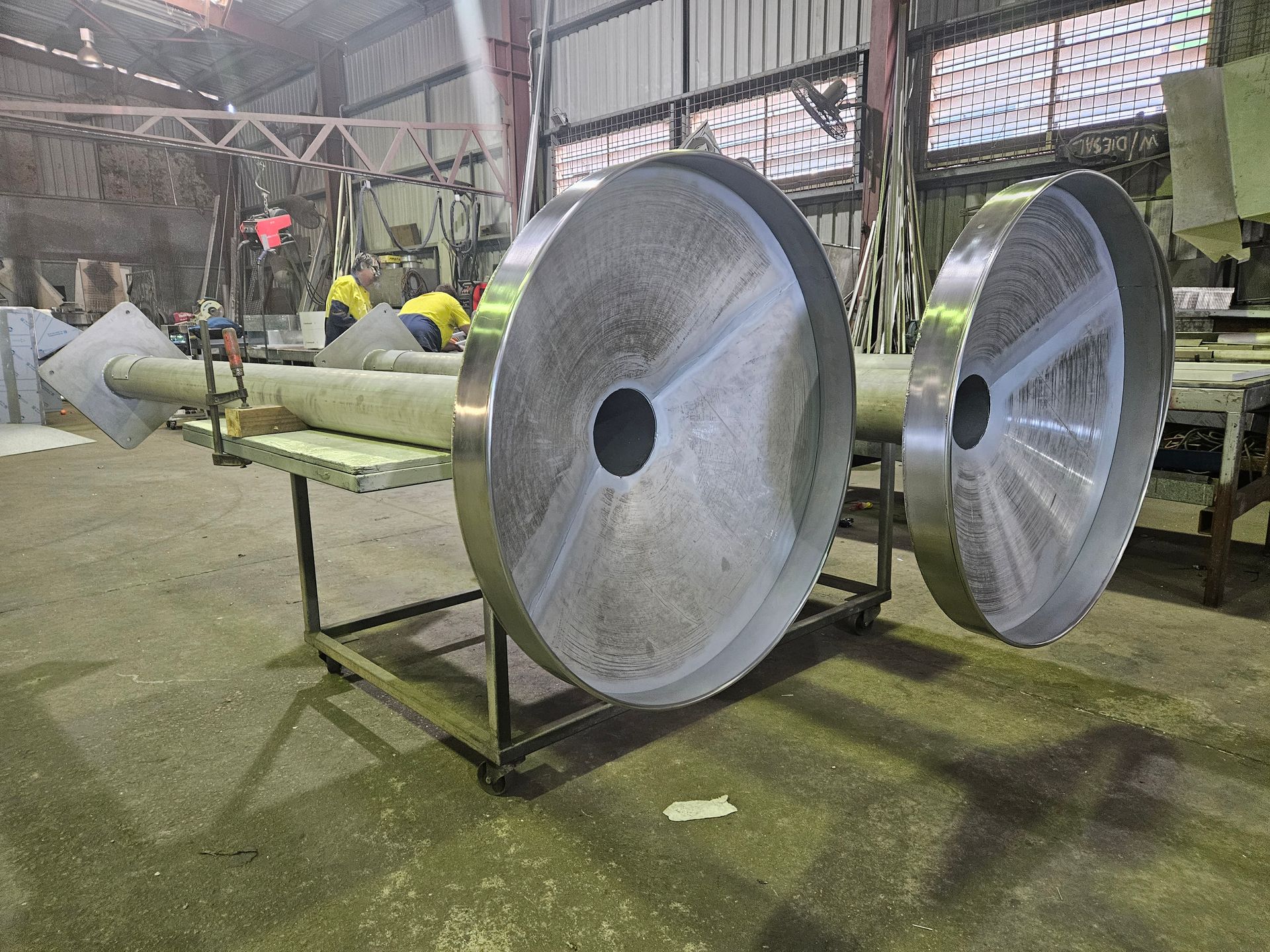 Mushroom Downpipes— Colonial Sheet Metal in Garbutt, QLD