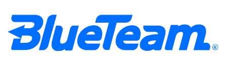 A blue team logo on a white background