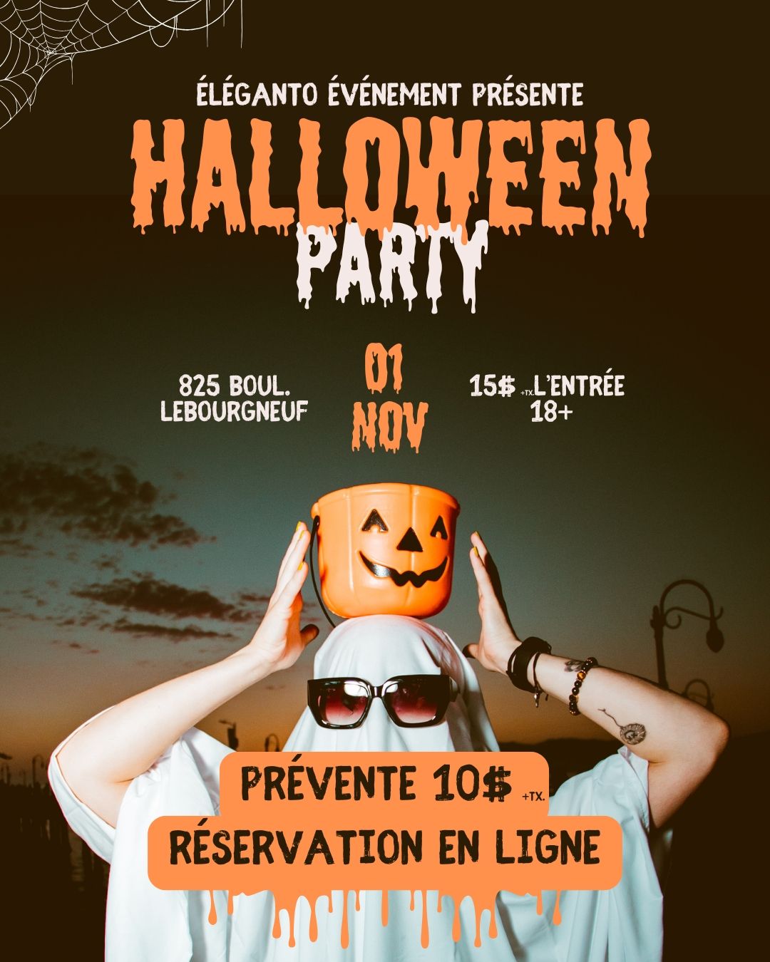 Une affiche pour un concert avec dj johan et dj marc.