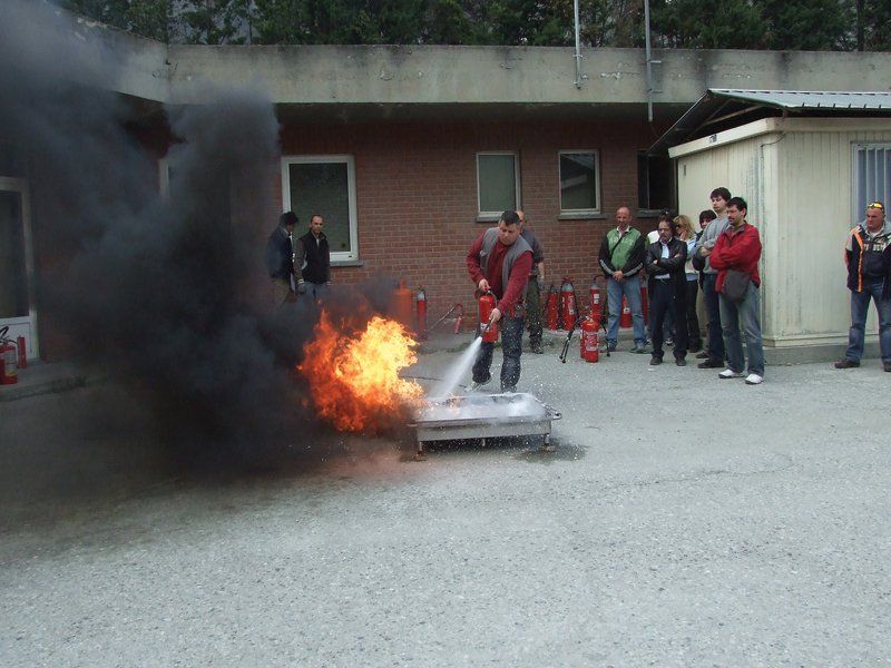 spegnimento di un incendio