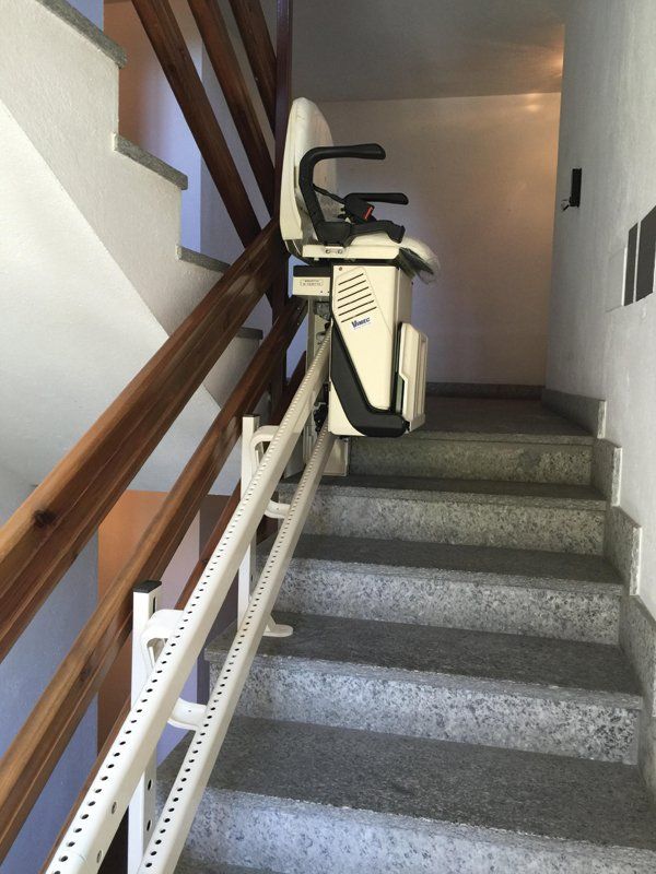 montascale in un'abitazione privata