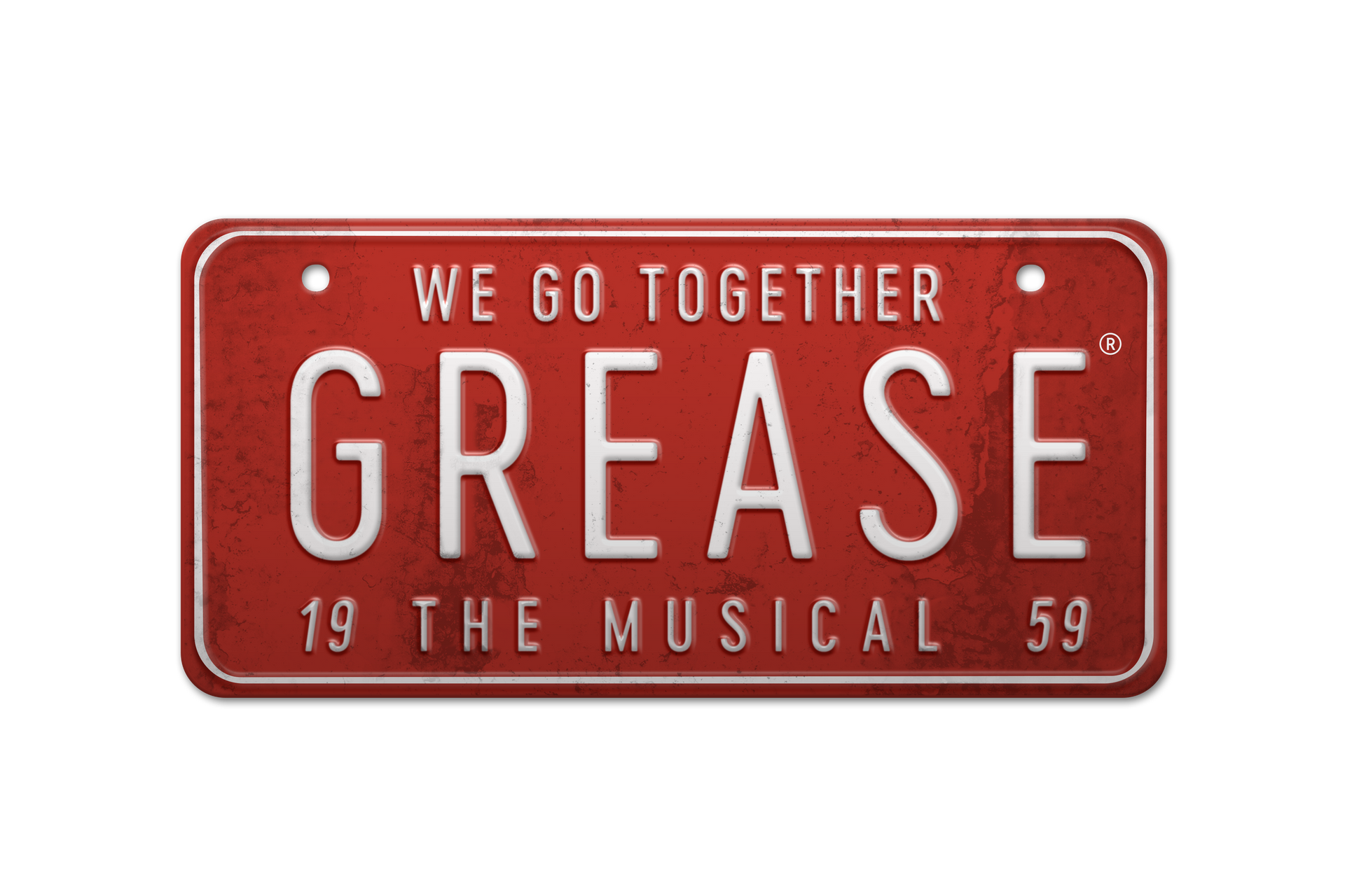 Grease the Musical Logo in Red and White