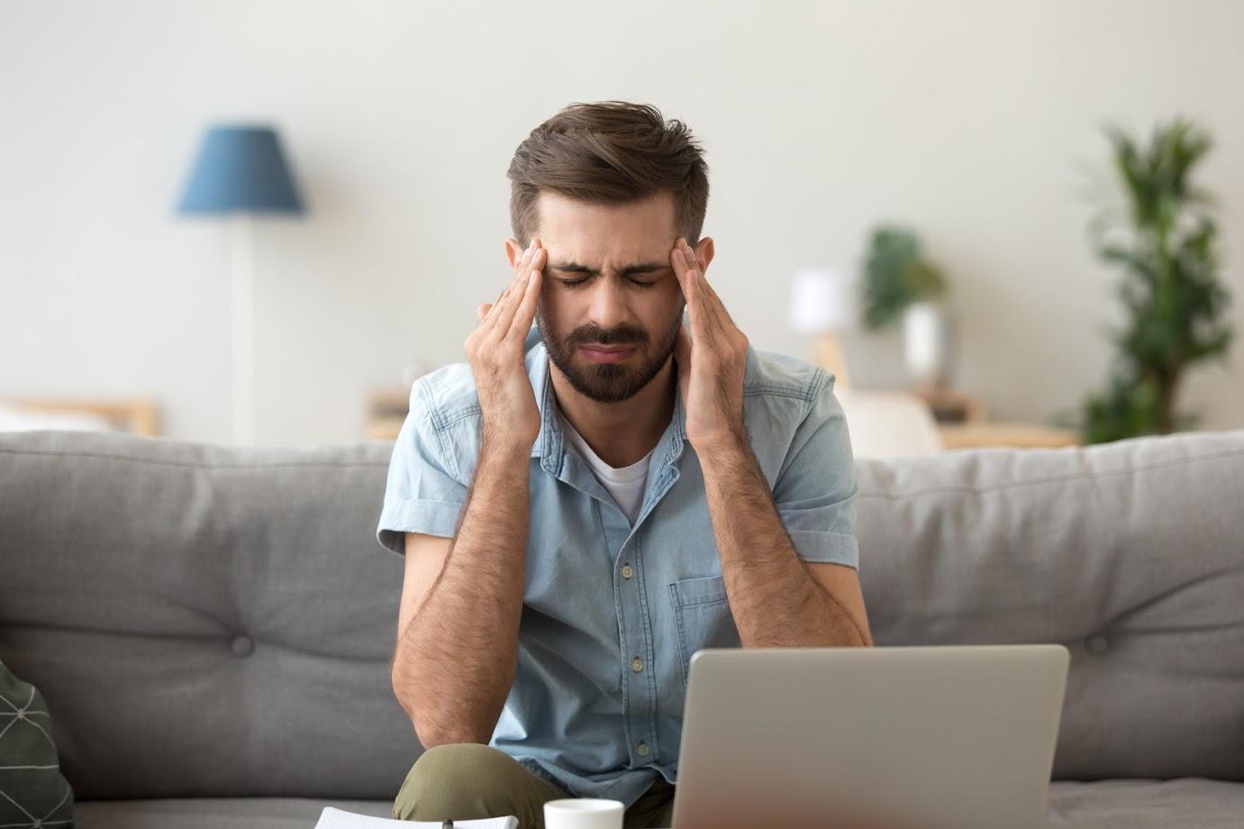 Man with Head Ache — Philadelphia, PA — Advance Physical Therapy