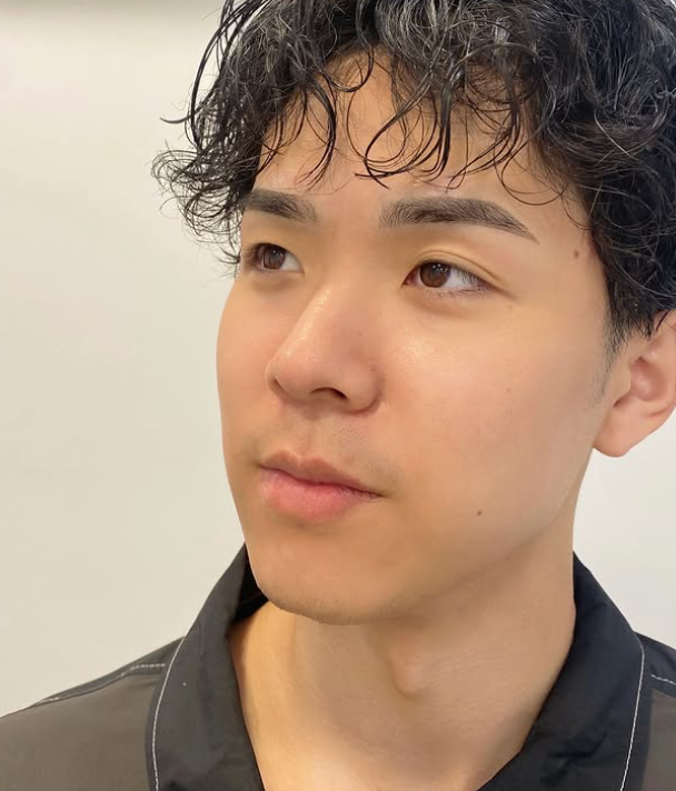 Eyebrow makeover comparison. Before: sparse, light brows. After: filled, defined, darker brows; eyes open.