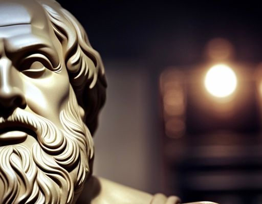 a close up of a statue of a man with a beard