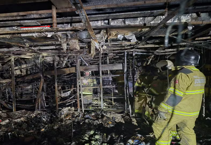 Table showing minimum extinguishing agent requirements for portable fire extinguishers, by agent type and quantity.