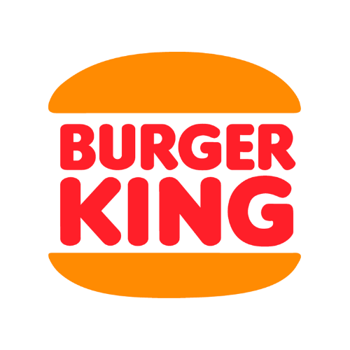 Um logotipo do burger king em um fundo branco