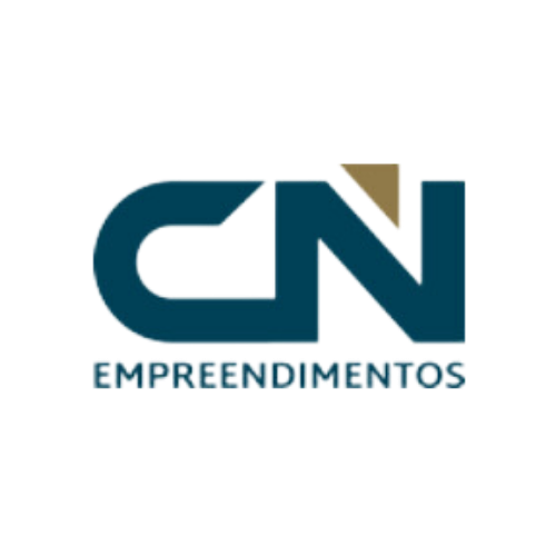 Cn empreendimentos logo on a white background