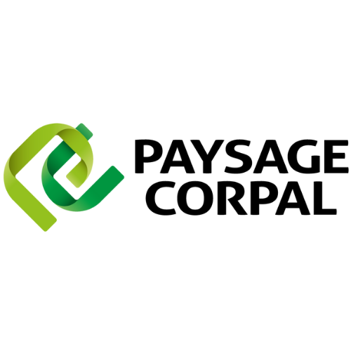 É um logotipo para uma empresa chamada paysage corpal.