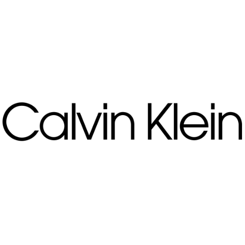O logotipo da calvin klein é preto e branco em um fundo branco.