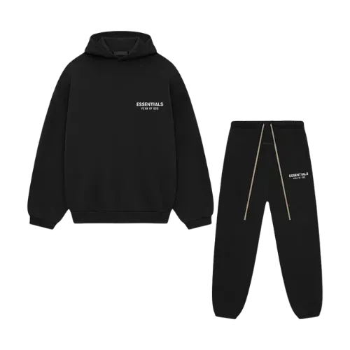 Fear of God Essentials FW24 Tracksuit Black White