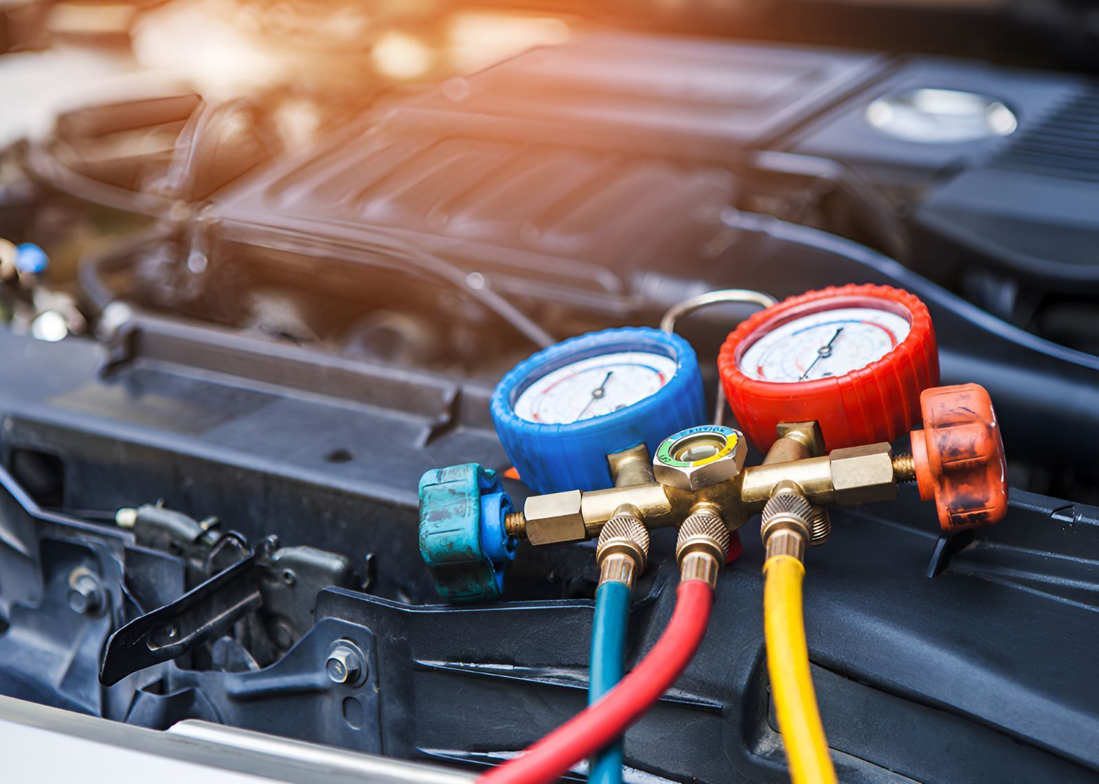 A Close Up Of A Car Engine With Gauges — All Models Service Centre In Port Macquarie, NSW