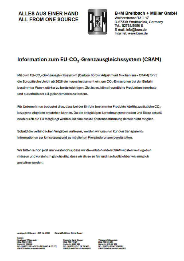 CBAM Informationen