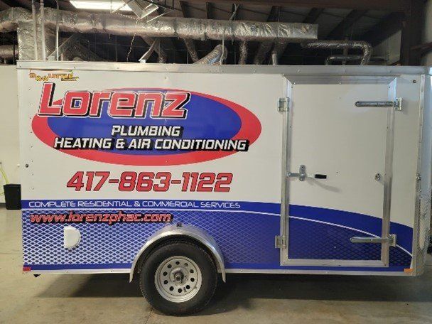 A Lorenz Plumbing Heating and Air Conditioning Trailer