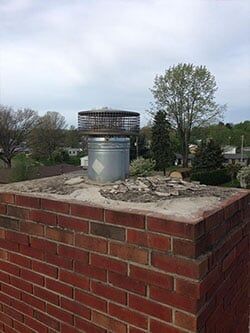 Chimney Before — Stove Shop in Strasburg, OH