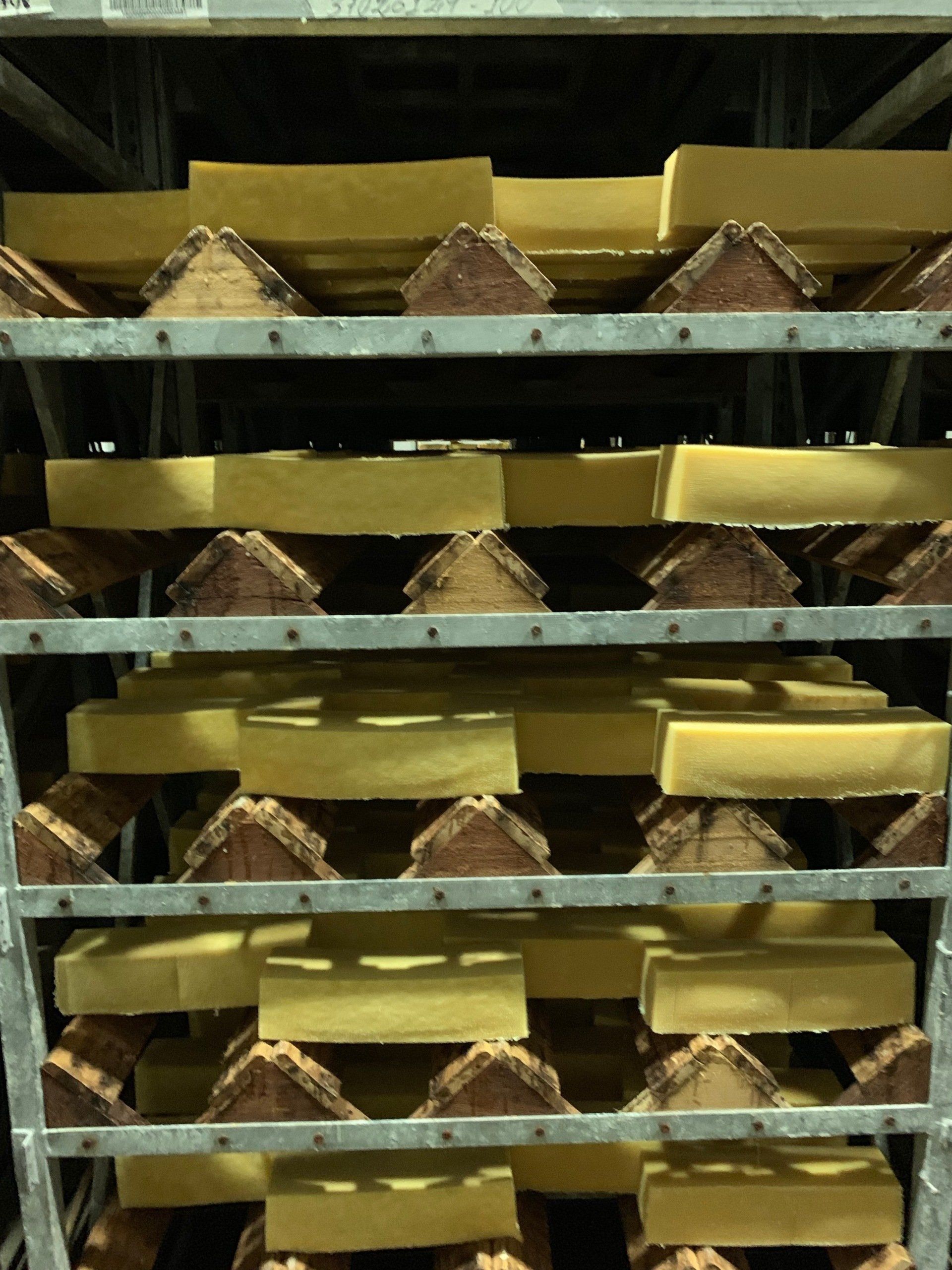 A bunch of bricks are stacked on top of each other