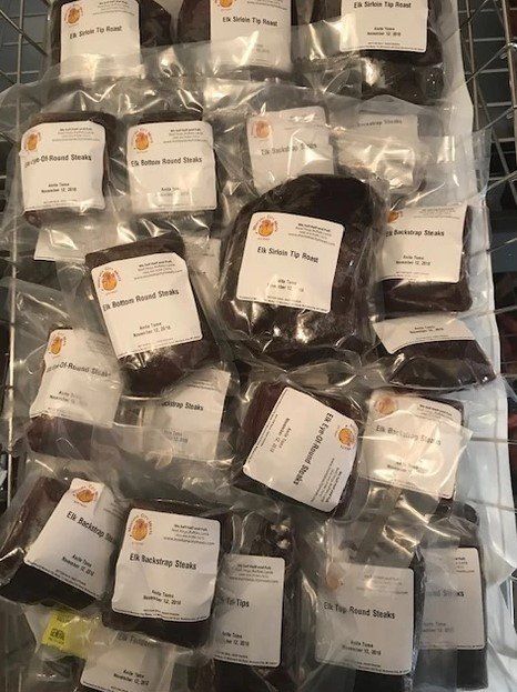 Different Elk Meat in a Grill Basket — Helena, MO — Montana City Meats