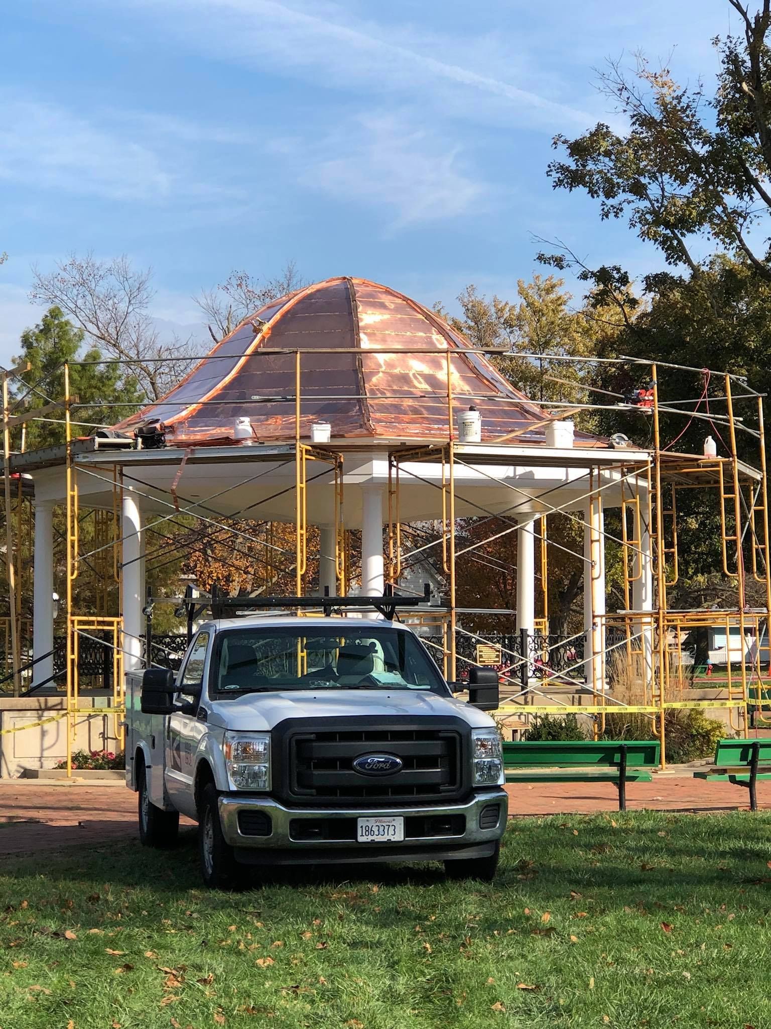 Elegant and expert precision on a copper belle gazebos