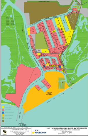 Port Fourchon Map