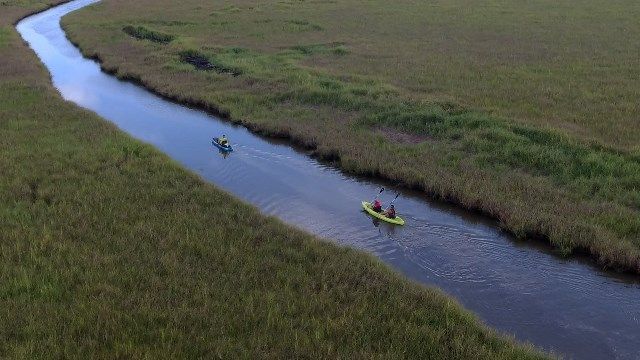 kayaking in Louisiana coastal waters