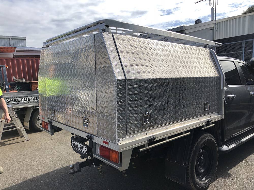 A Truck With a Canopy on Top — Clarry Anderson Sheet Metal Pty Ltd in Port Macquarie, NSW