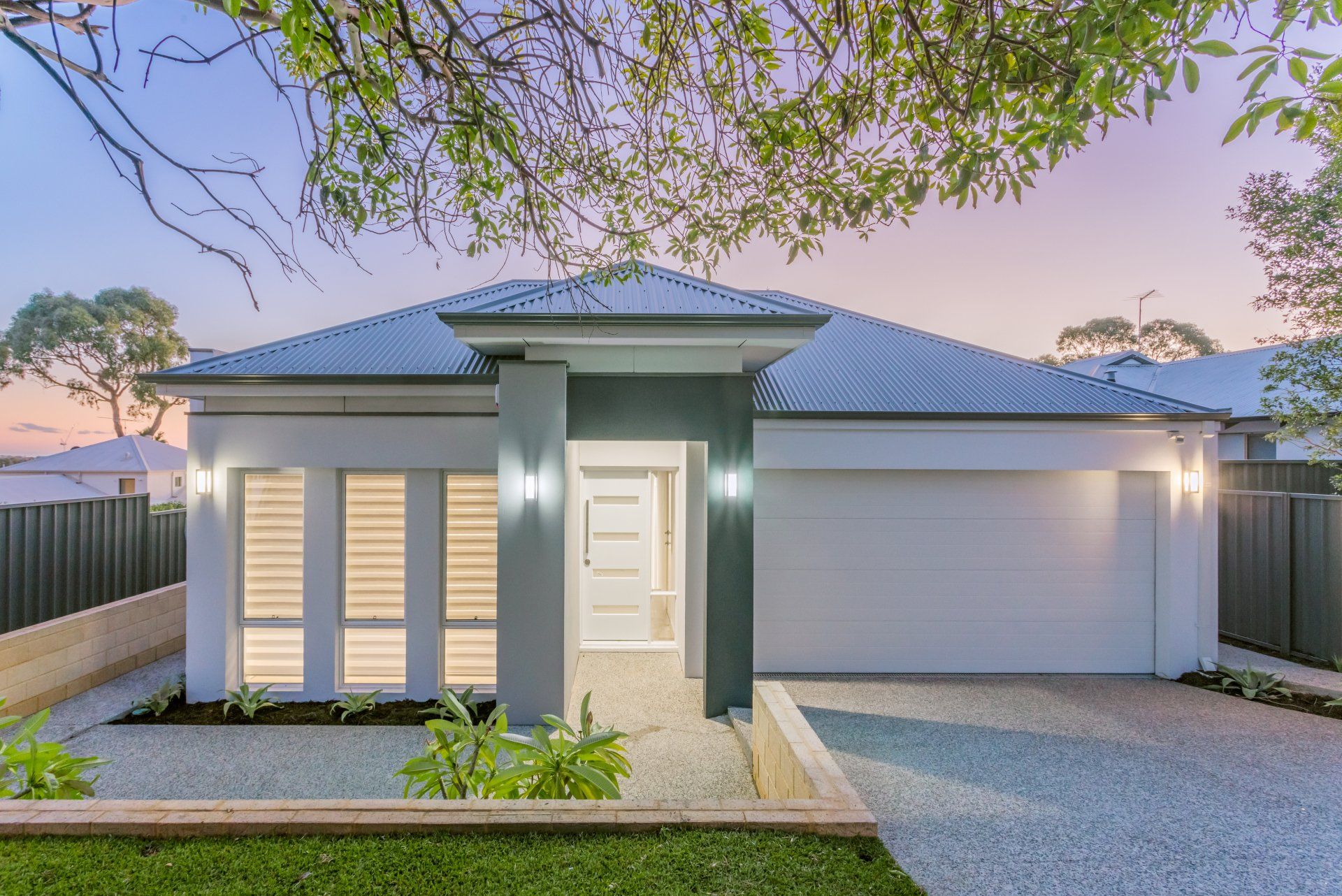 Modern House with Garage — Garage Doors in South Burnett, QLD