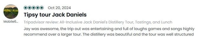 Tour group laughing and singing country music on Nashville whiskey bus