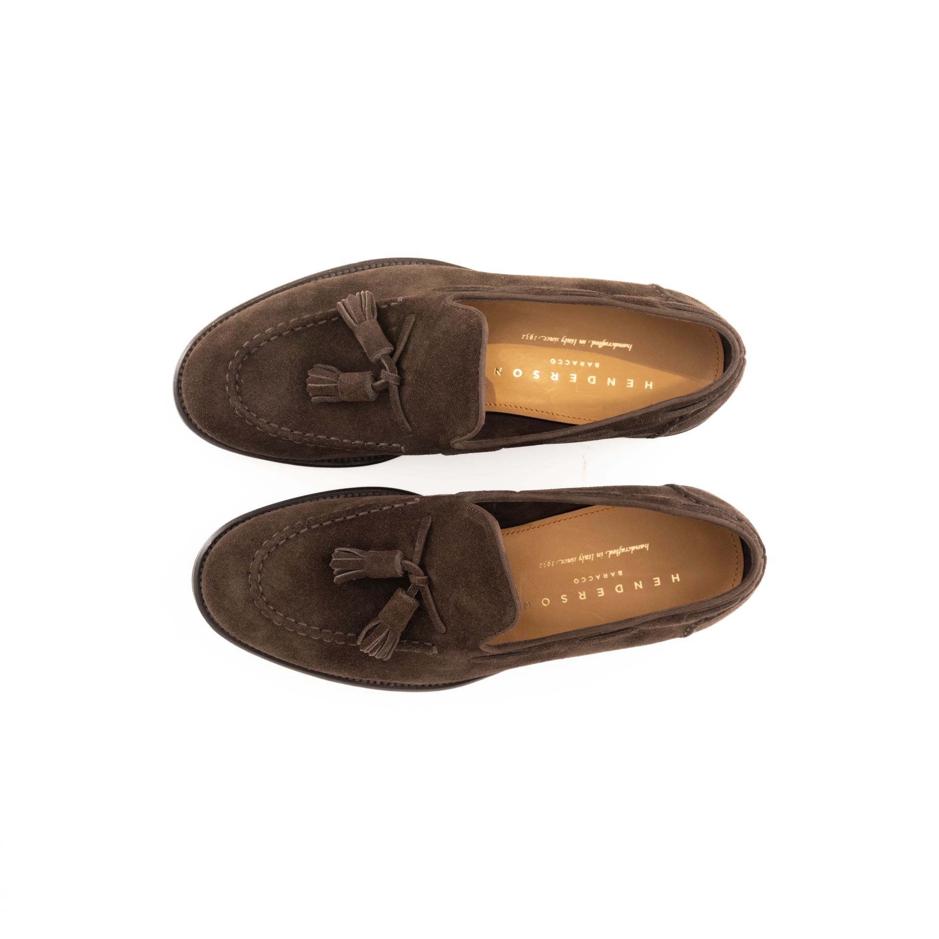 HENDERSON TASSEL LOAFERS camoscio moro , fondo cuoio