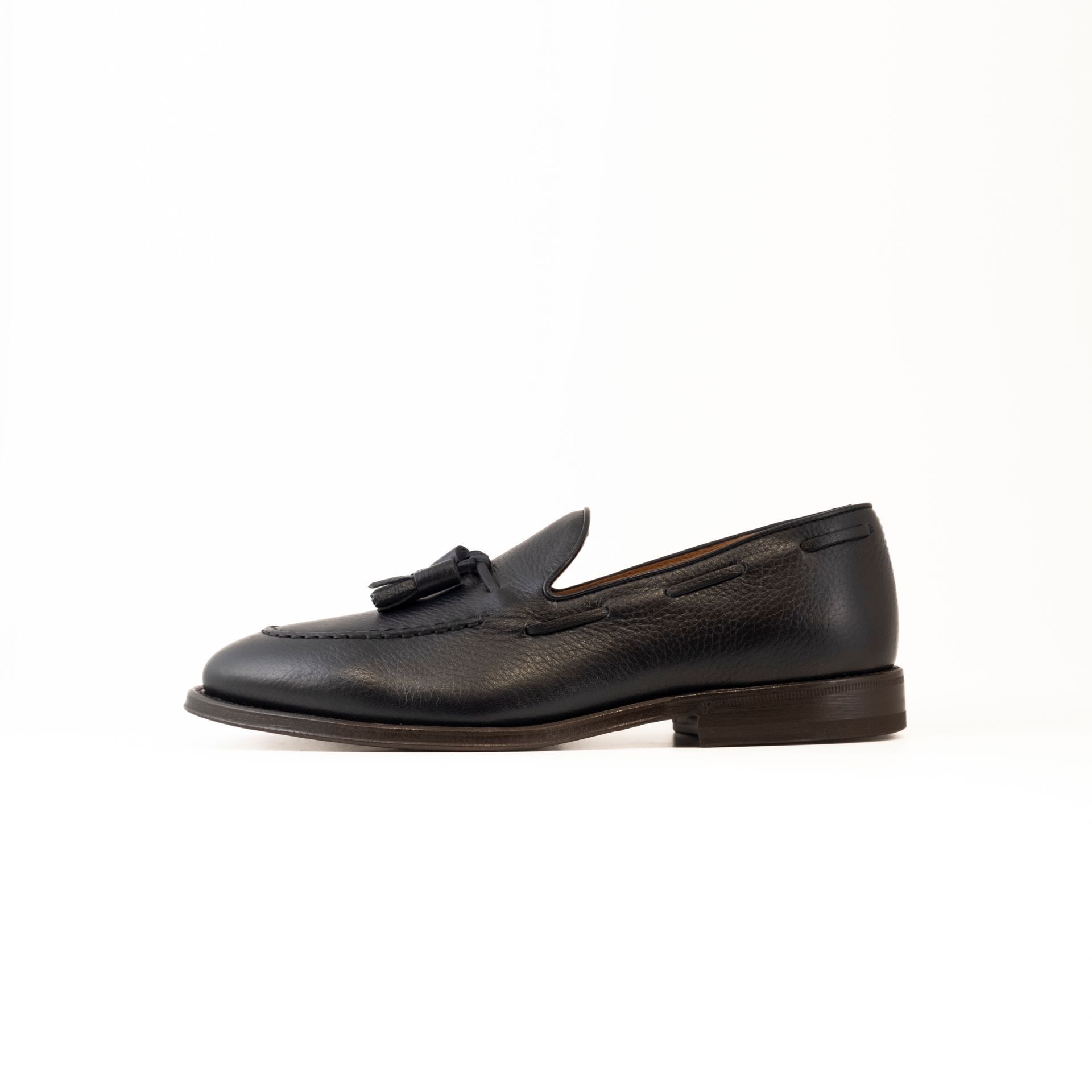 HENDERSON TASSEL LOAFERS cervo blu, fondo cuoio