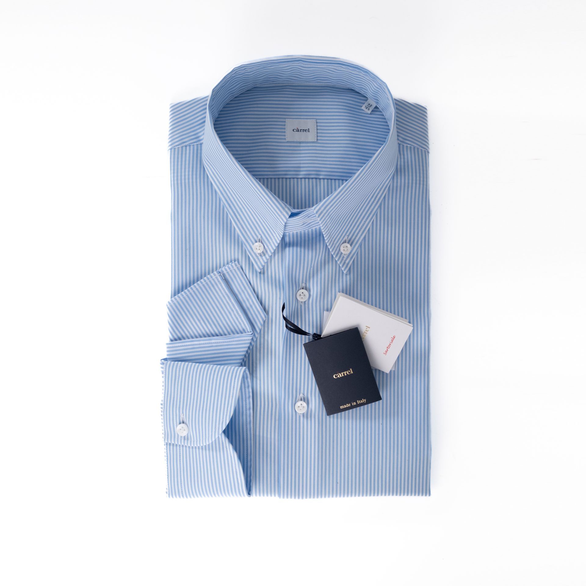 CARREL Camicia Botton Down , bianco celeste