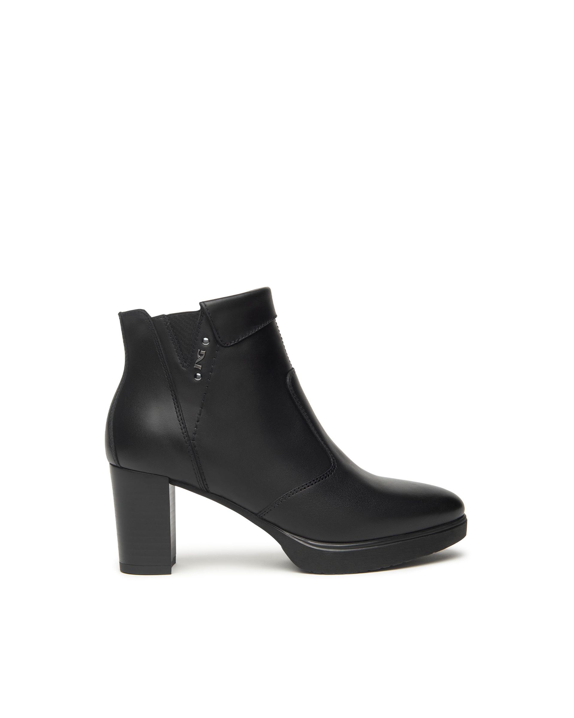 NERO GIARDINI  tronchetto tc.60 , pelle nero